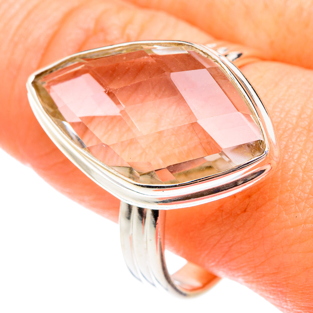 White Quartz Rings handcrafted by Anasilvercos - RING75105