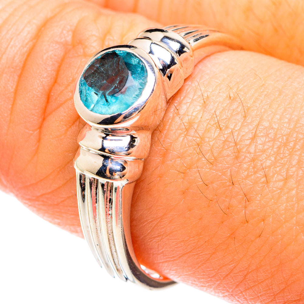 Blue Topaz Rings handcrafted by Anasilvercos - RING75110