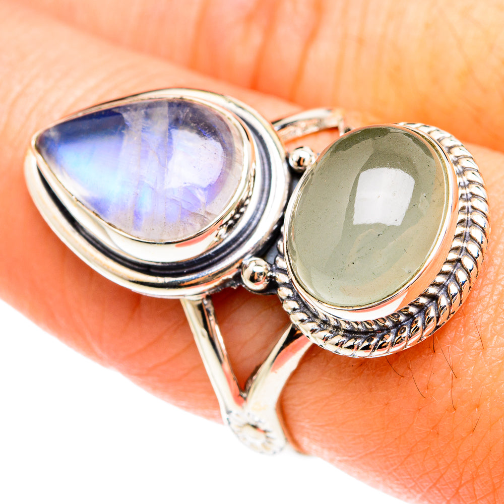 Prehnite Rings handcrafted by Anasilvercos - RING75137