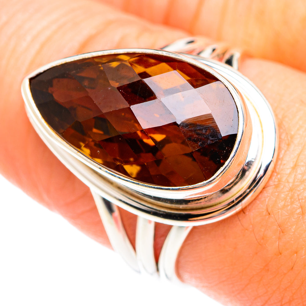Mandarin Citrine Rings handcrafted by Anasilvercos - RING75151