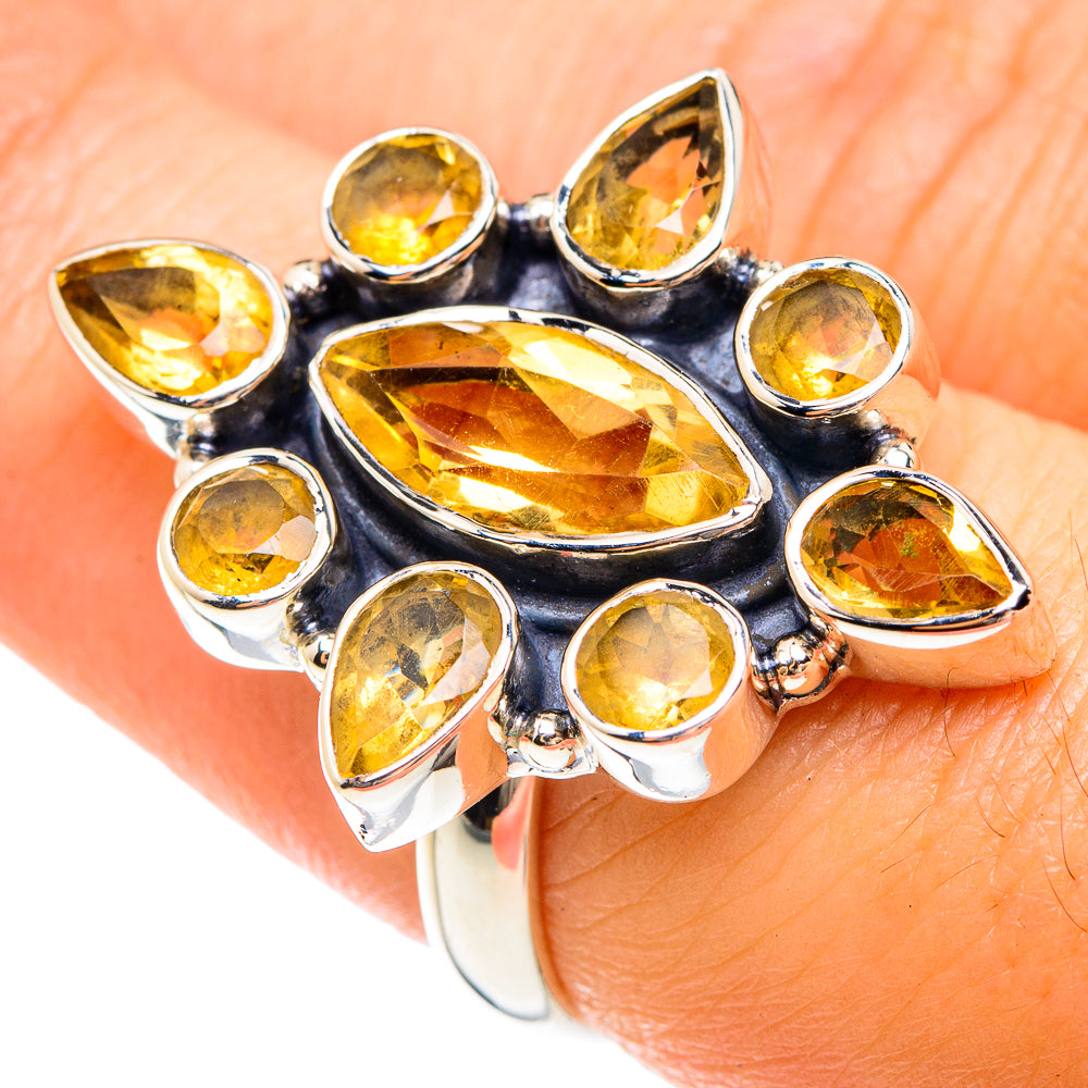 Citrine Rings handcrafted by Anasilvercos - RING75152