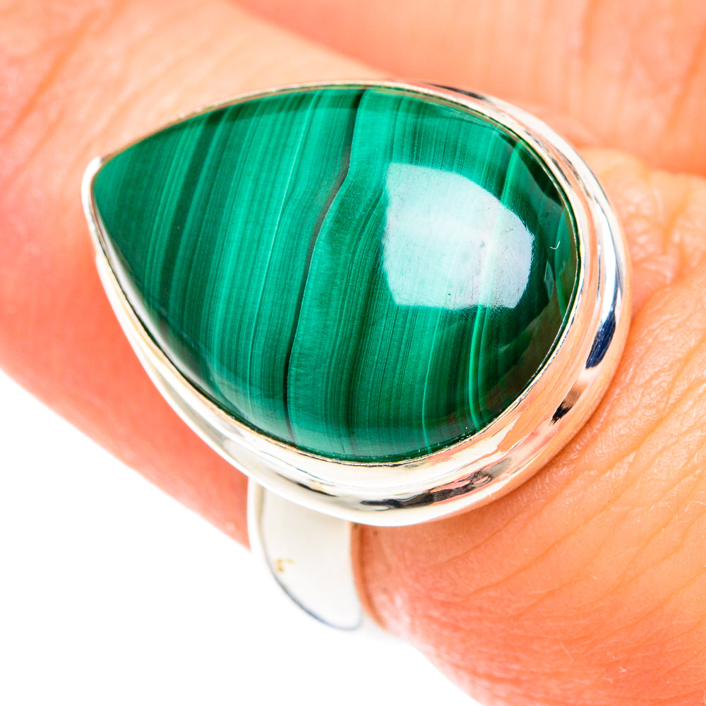 Malachite Rings handcrafted by Anasilvercos - RING75174