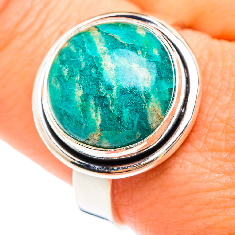 Amazonite Rings handcrafted by Anasilvercos - RING75202
