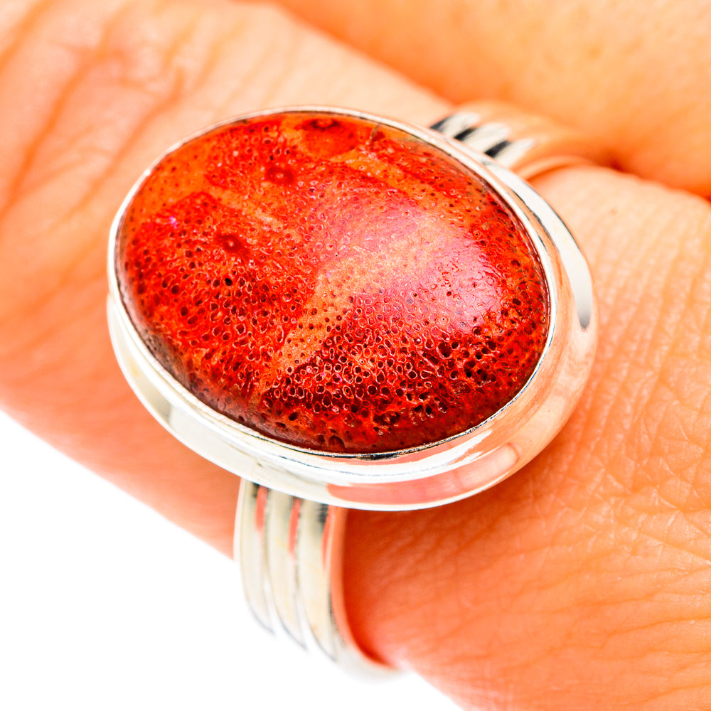 Sponge Coral Rings handcrafted by Anasilvercos - RING75209