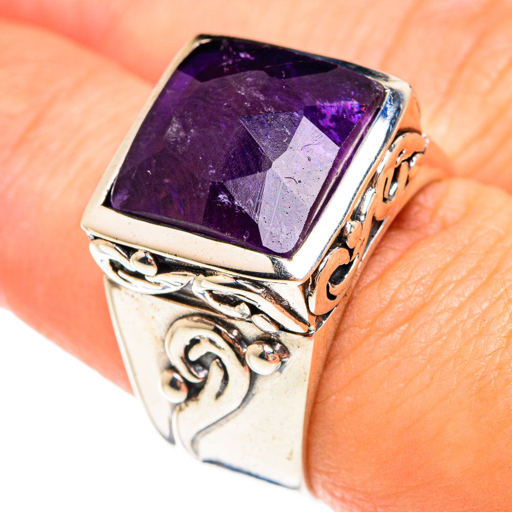 Amethyst Rings handcrafted by Anasilvercos - RING75213