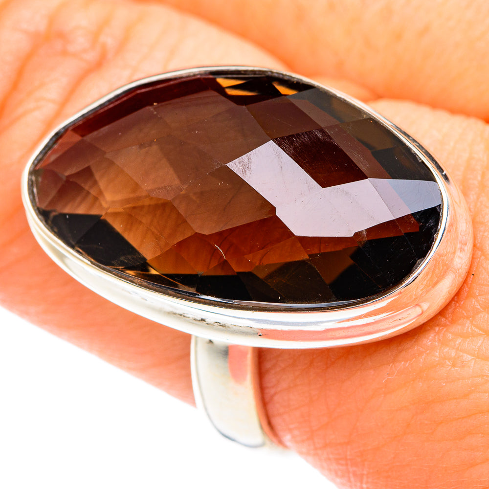 Smoky Quartz Rings handcrafted by Anasilvercos - RING75231