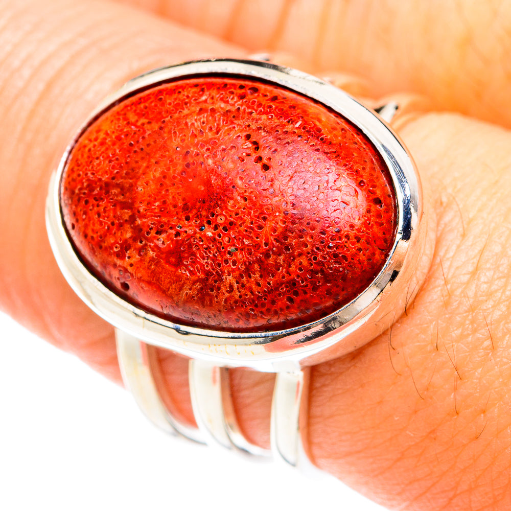 Sponge Coral Rings handcrafted by Anasilvercos - RING75234