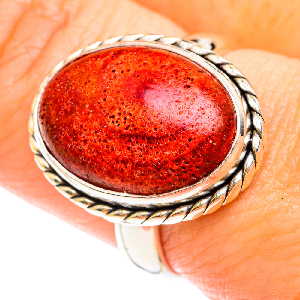 Sponge Coral Rings handcrafted by Anasilvercos - RING75261