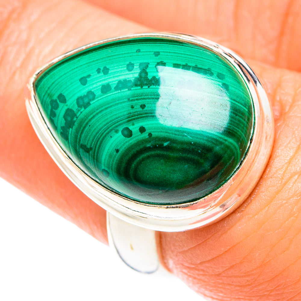 Malachite Rings handcrafted by Anasilvercos - RING75280