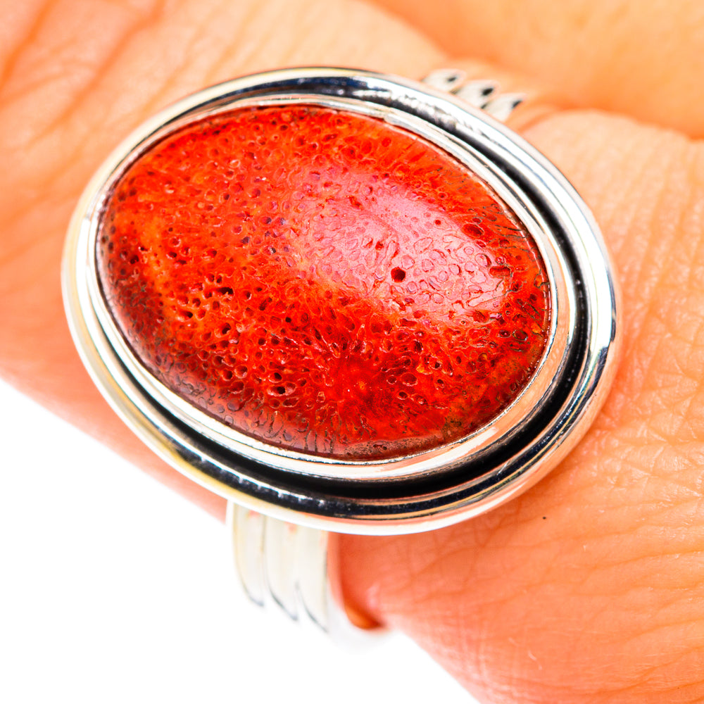 Sponge Coral Rings handcrafted by Anasilvercos - RING75286