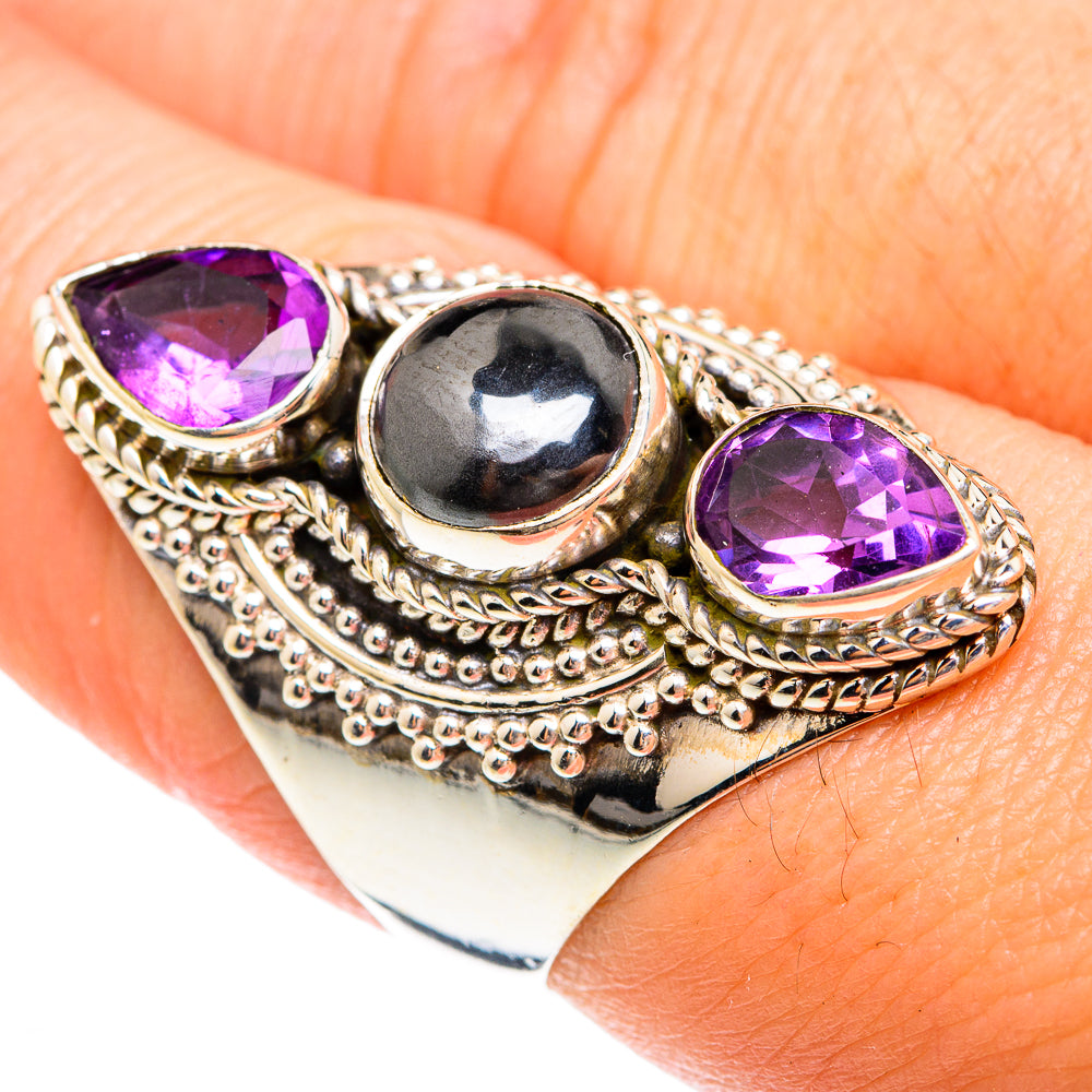 Hematite Rings handcrafted by Anasilvercos - RING75318