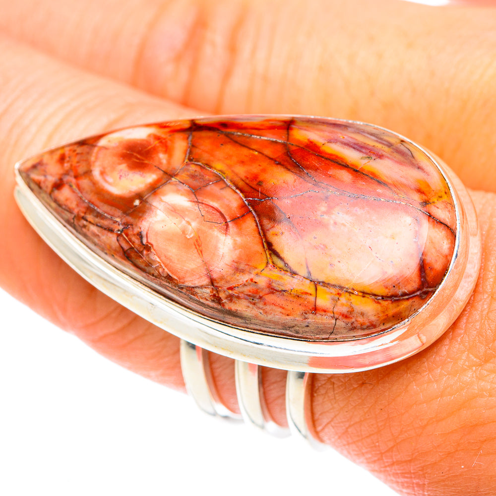 Poppy Jasper Rings handcrafted by Anasilvercos - RING75329