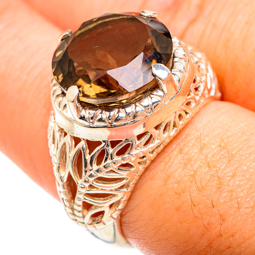 Smoky Quartz Rings handcrafted by Anasilvercos - RING75330