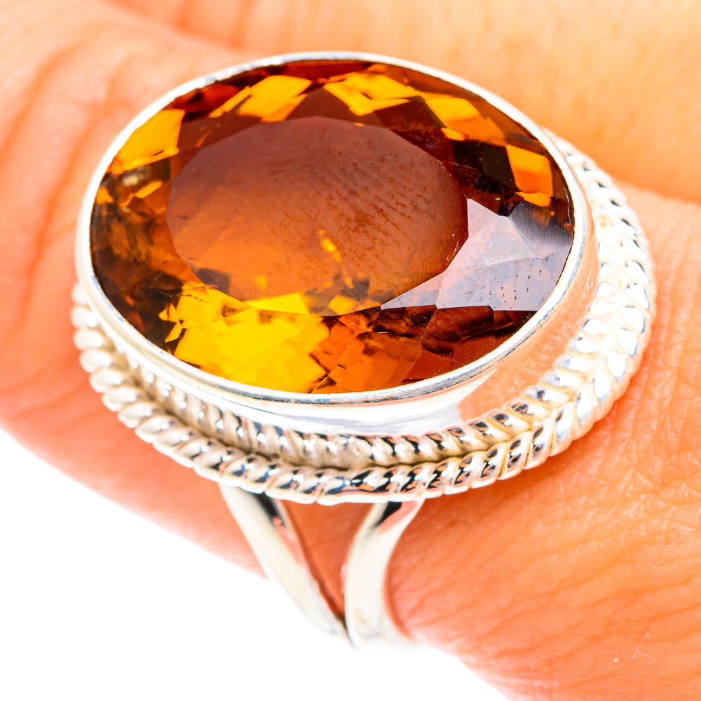 Mandarin Citrine Rings handcrafted by Anasilvercos - RING75331