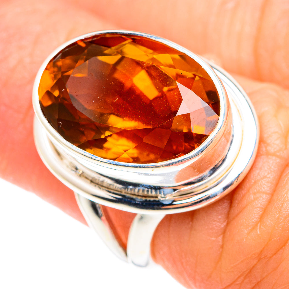 Mandarin Citrine Rings handcrafted by Anasilvercos - RING75375