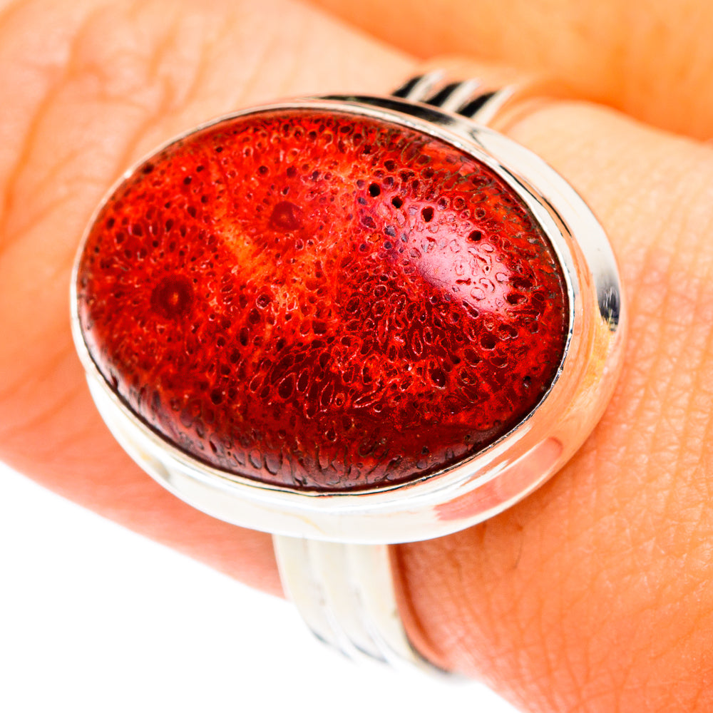 Sponge Coral Rings handcrafted by Anasilvercos - RING75376