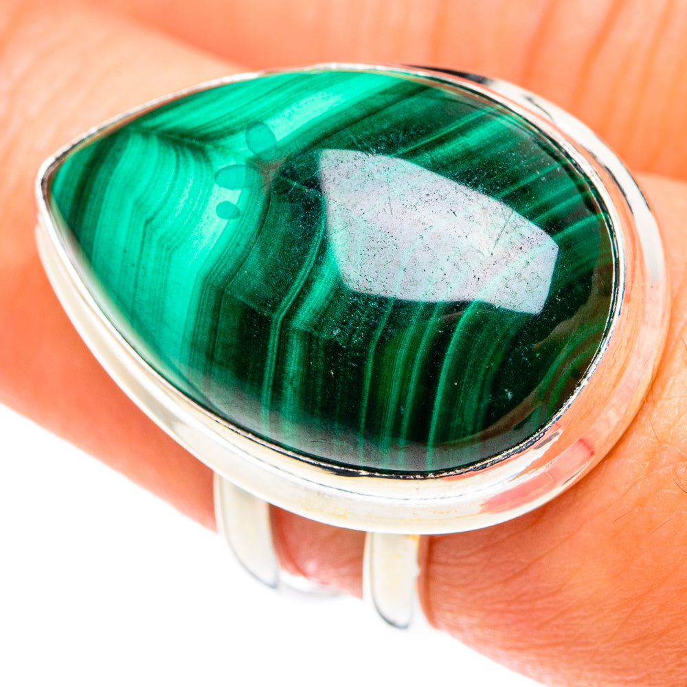 Malachite Rings handcrafted by Anasilvercos - RING75408