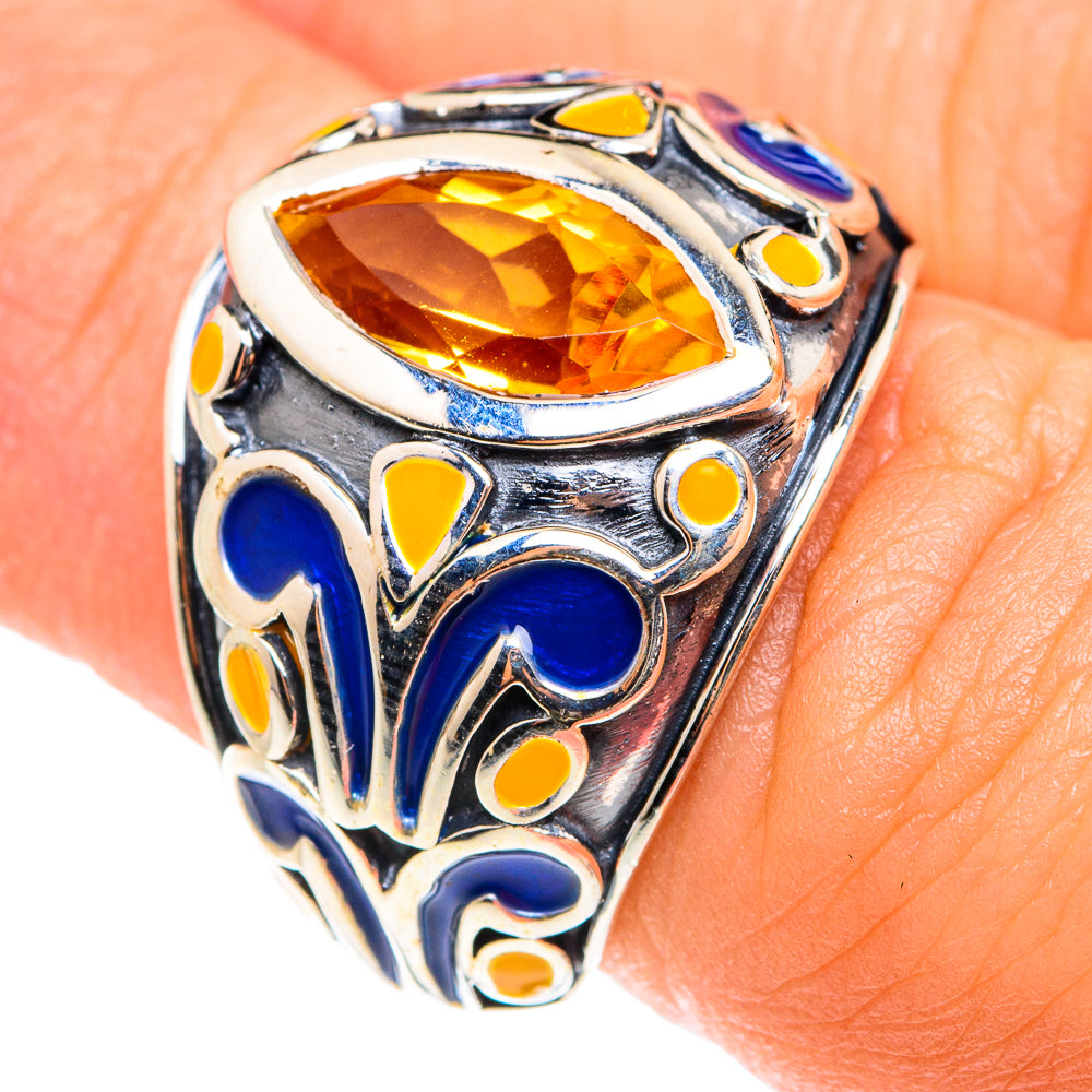 Mandarin Citrine Rings handcrafted by Anasilvercos - RING75430