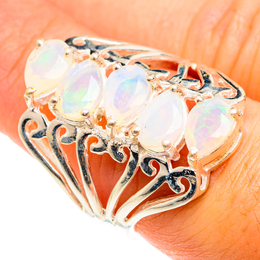 Ethiopian Opal Rings handcrafted by Anasilvercos - RING75431