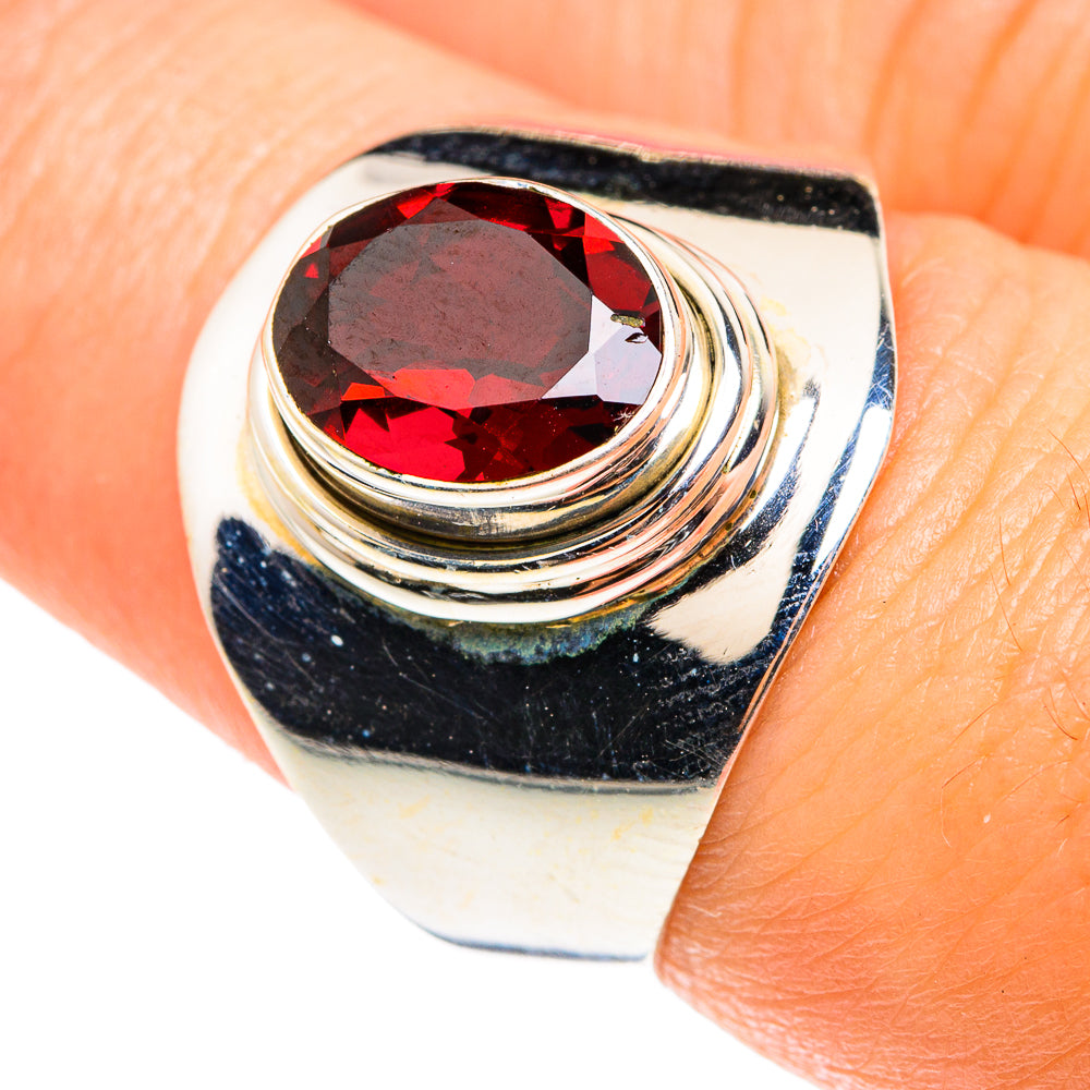 Garnet Rings handcrafted by Anasilvercos - RING75452