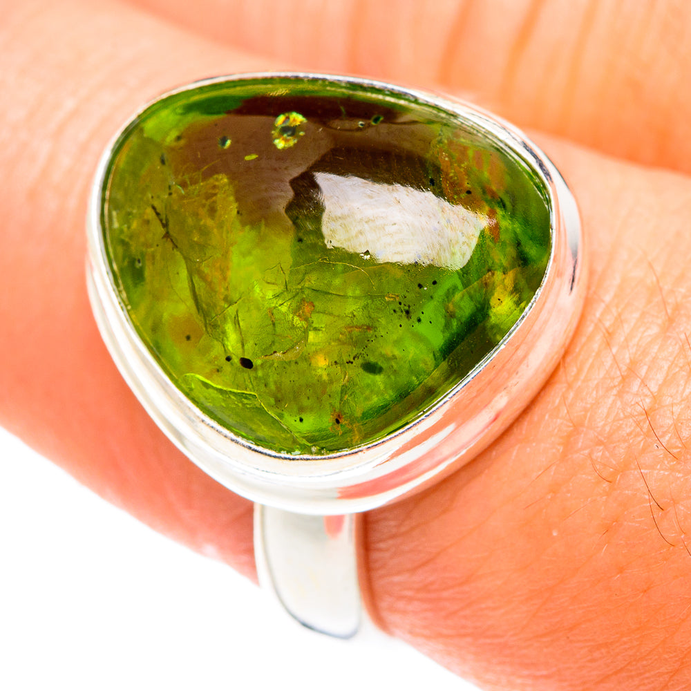 Peridot Rings handcrafted by Anasilvercos - RING75475