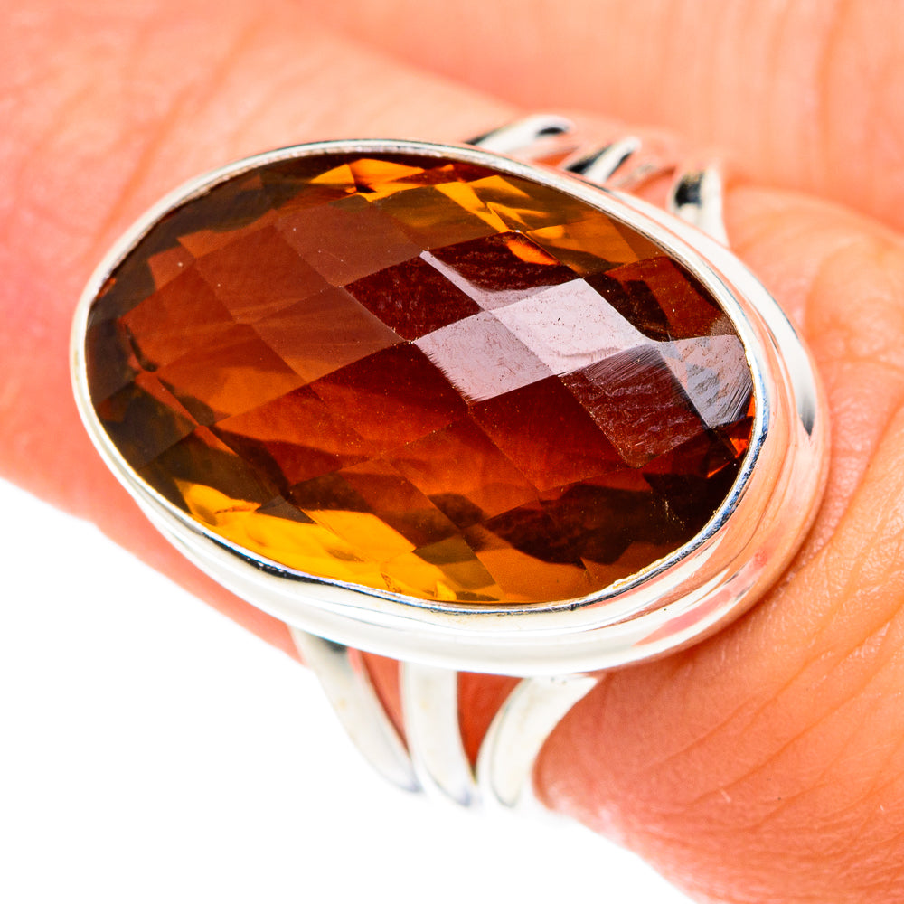 Mandarin Citrine Rings handcrafted by Anasilvercos - RING75480