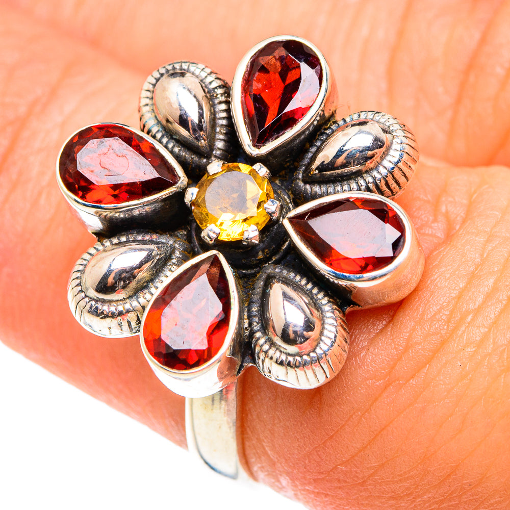 Garnet Rings handcrafted by Anasilvercos - RING75486