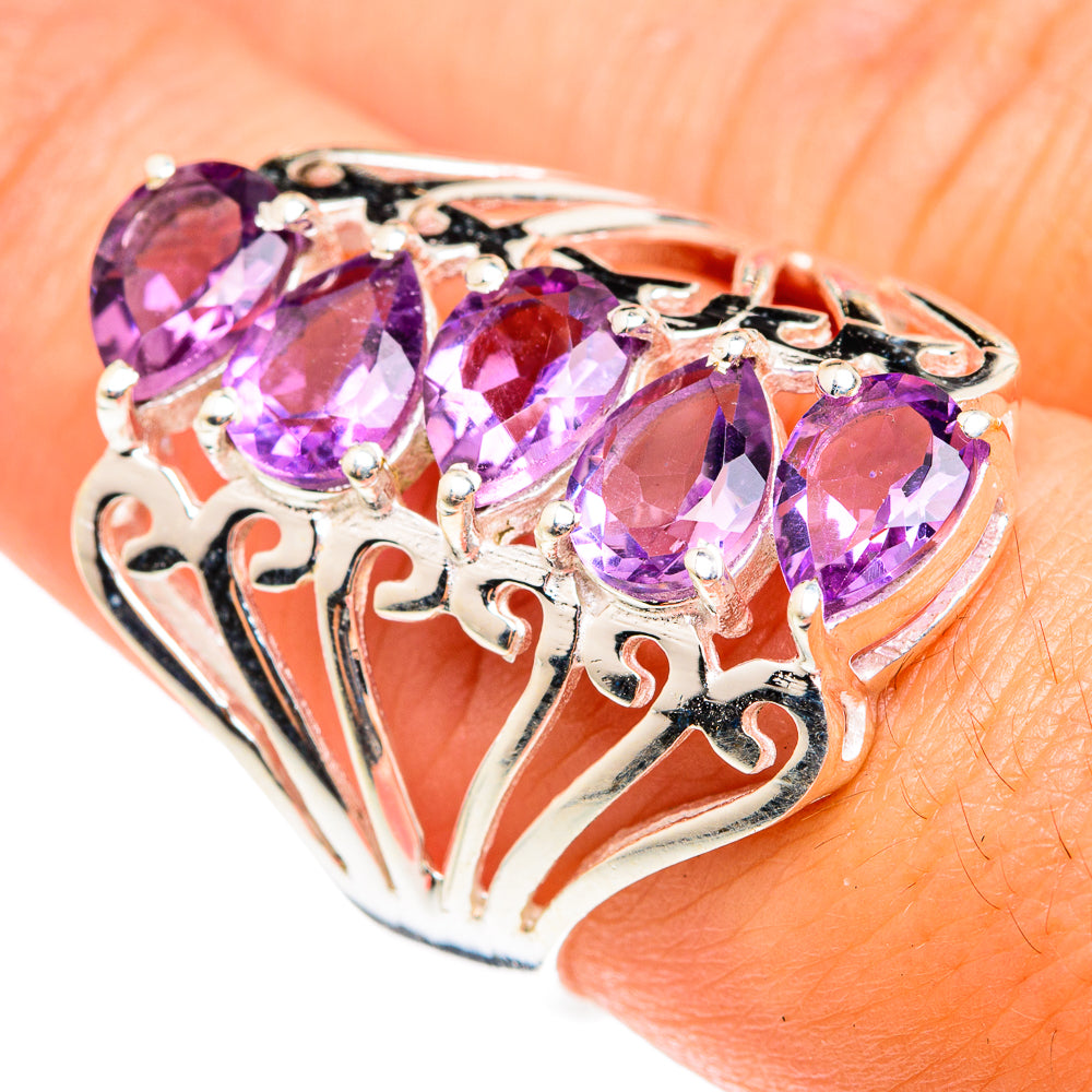 Amethyst Rings handcrafted by Anasilvercos - RING75489