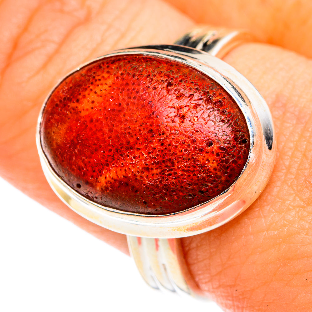 Sponge Coral Rings handcrafted by Anasilvercos - RING75515