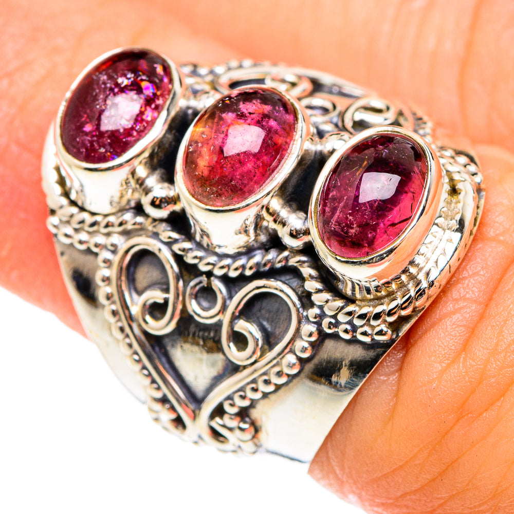 Pink Tourmaline Rings handcrafted by Anasilvercos - RING75518