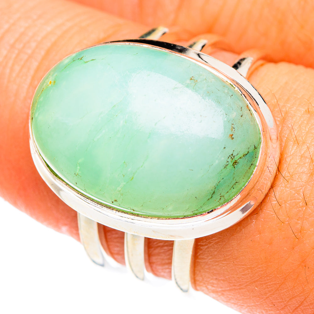 Green Moonstone Rings handcrafted by Anasilvercos - RING75539