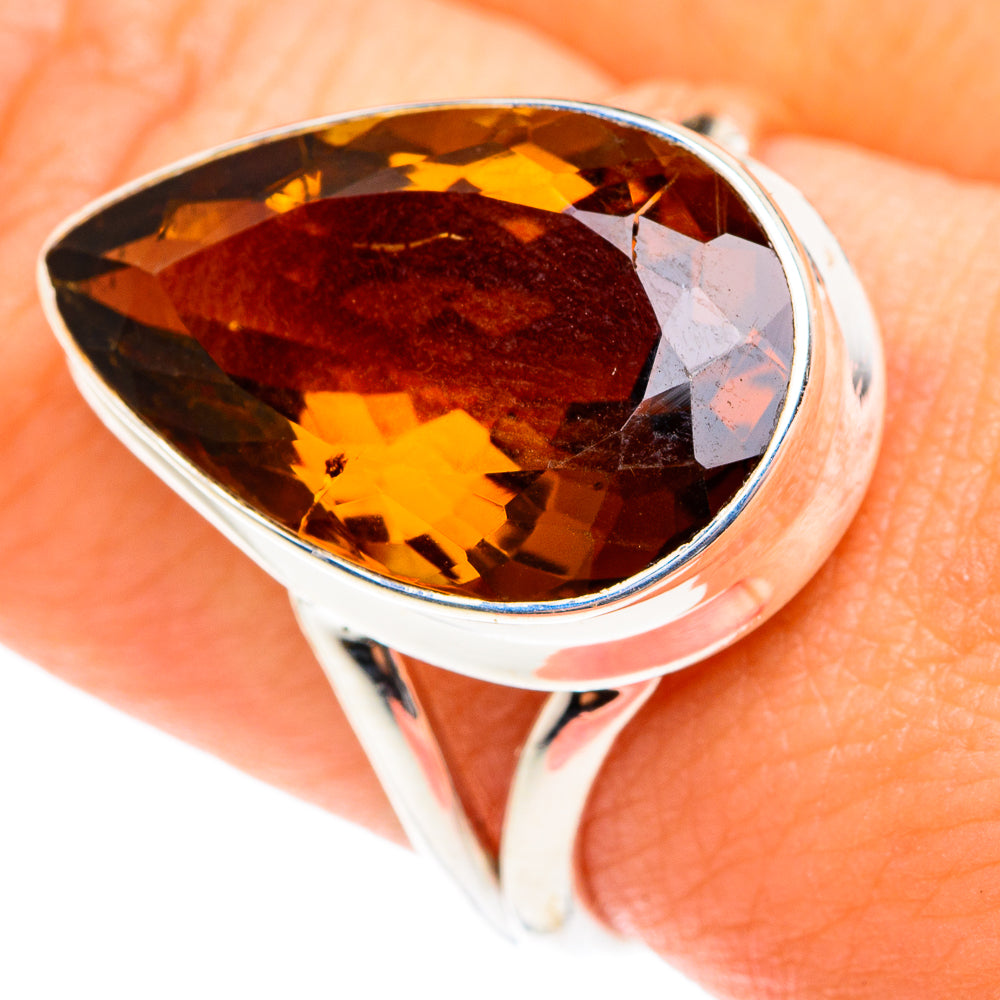 Mandarin Citrine Rings handcrafted by Anasilvercos - RING75542