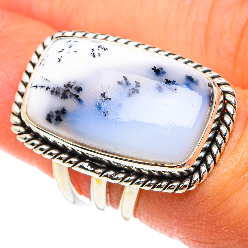 Dendritic Opal Rings handcrafted by Anasilvercos - RING75558