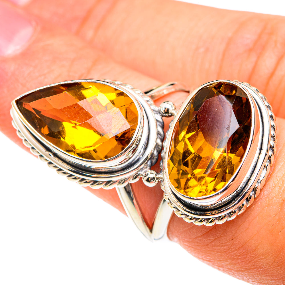 Mandarin Citrine Rings handcrafted by Anasilvercos - RING75571