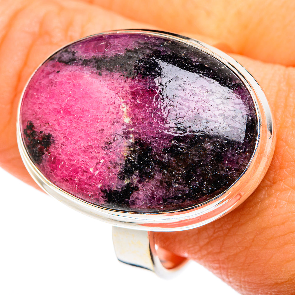 Rhodonite Rings handcrafted by Anasilvercos - RING75573