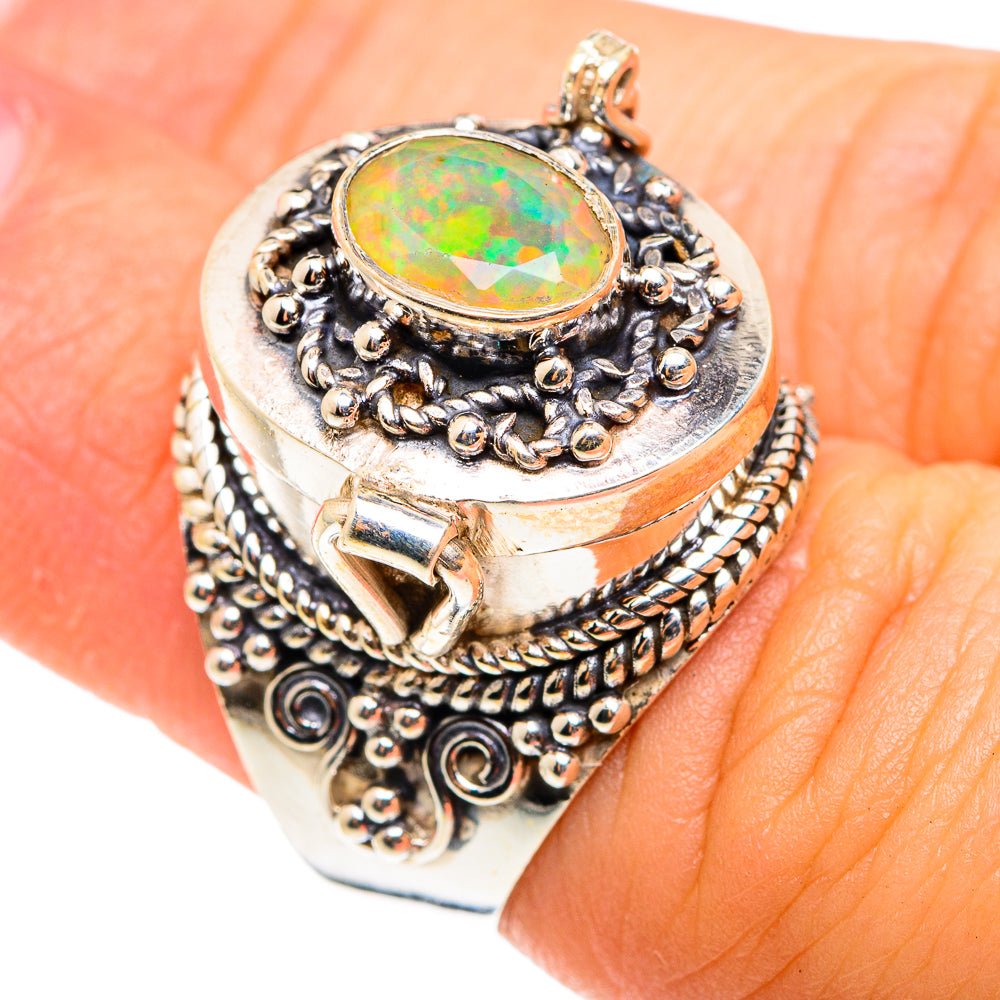Ethiopian Opal Rings handcrafted by Anasilvercos - RING75582