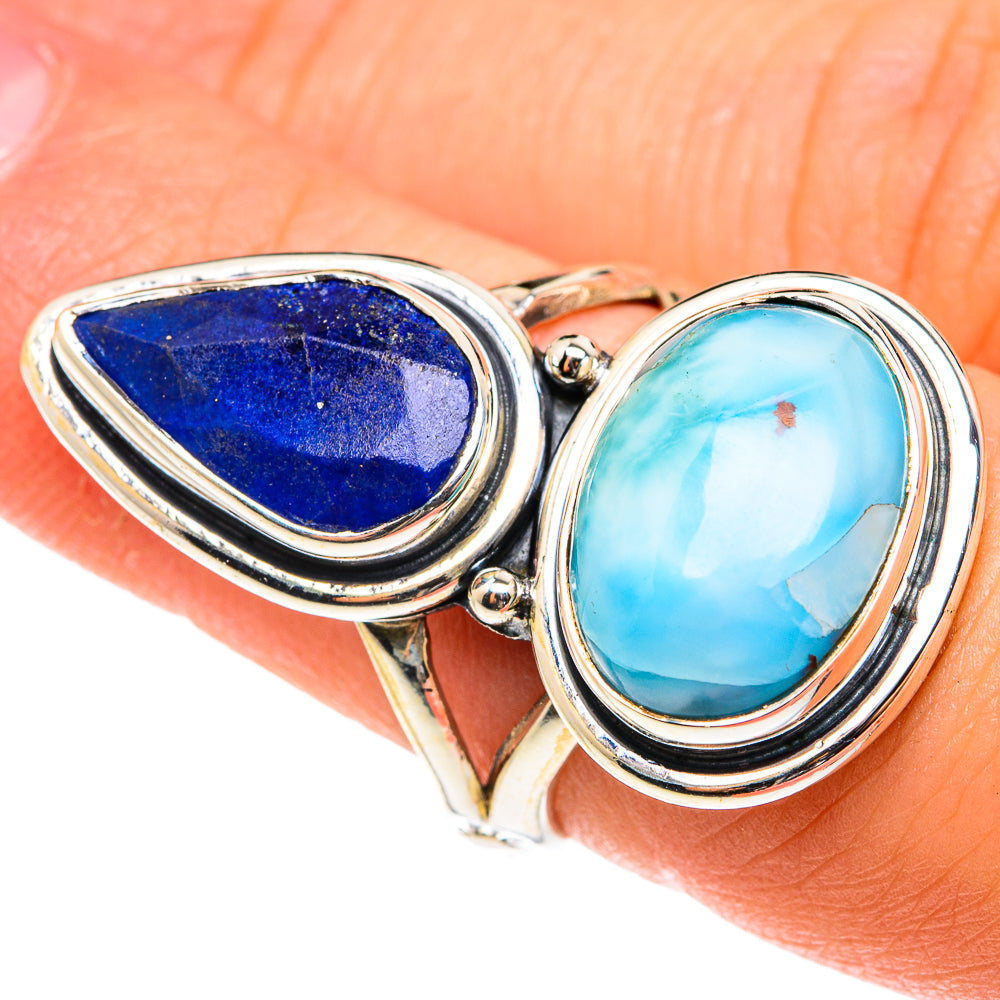 Larimar Rings handcrafted by Anasilvercos - RING75587