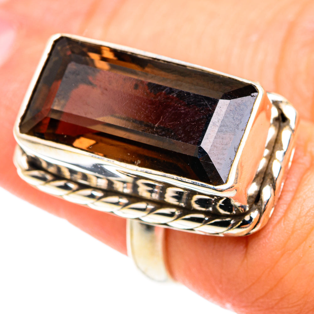 Smoky Quartz Rings handcrafted by Anasilvercos - RING75595