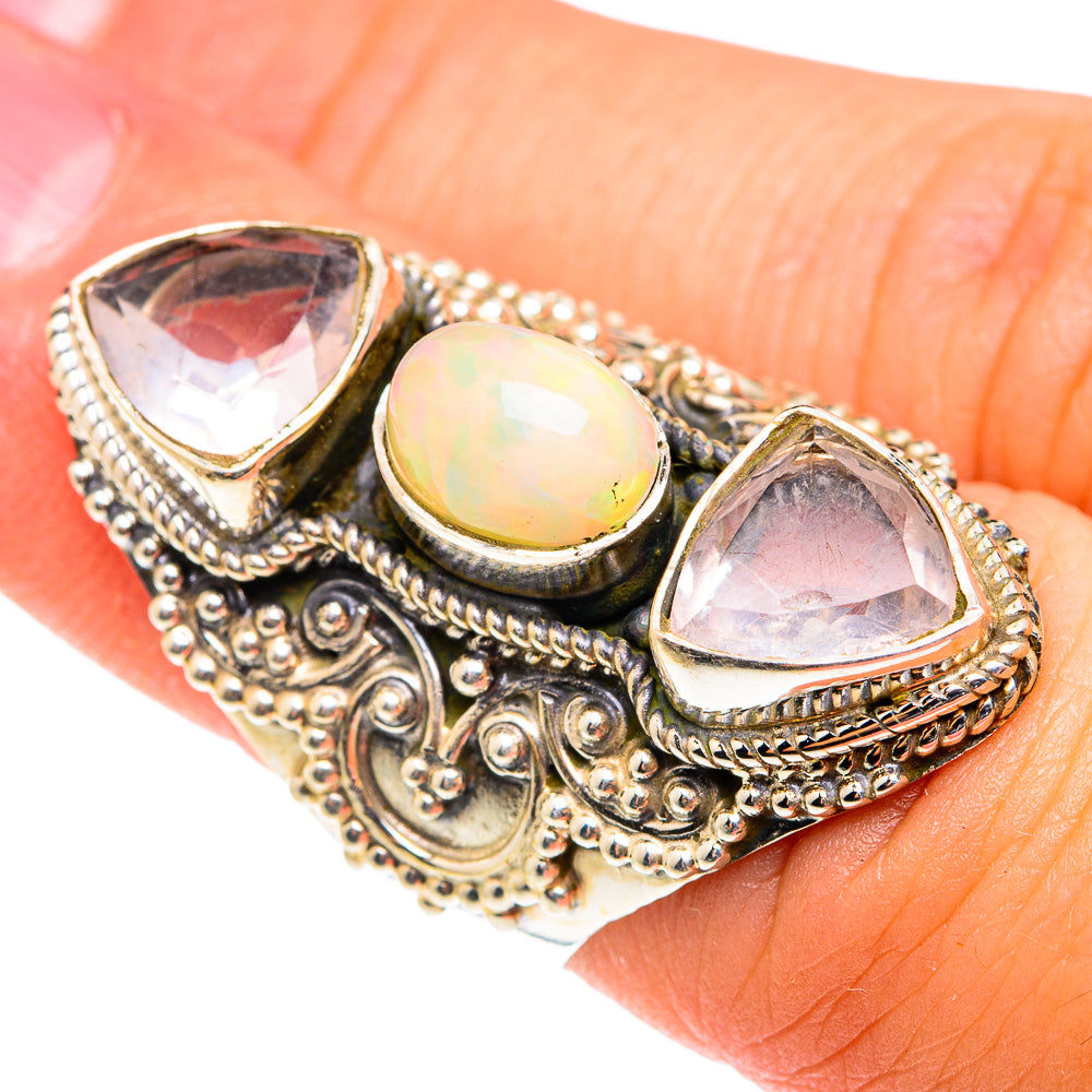 Ethiopian Opal Rings handcrafted by Anasilvercos - RING75608