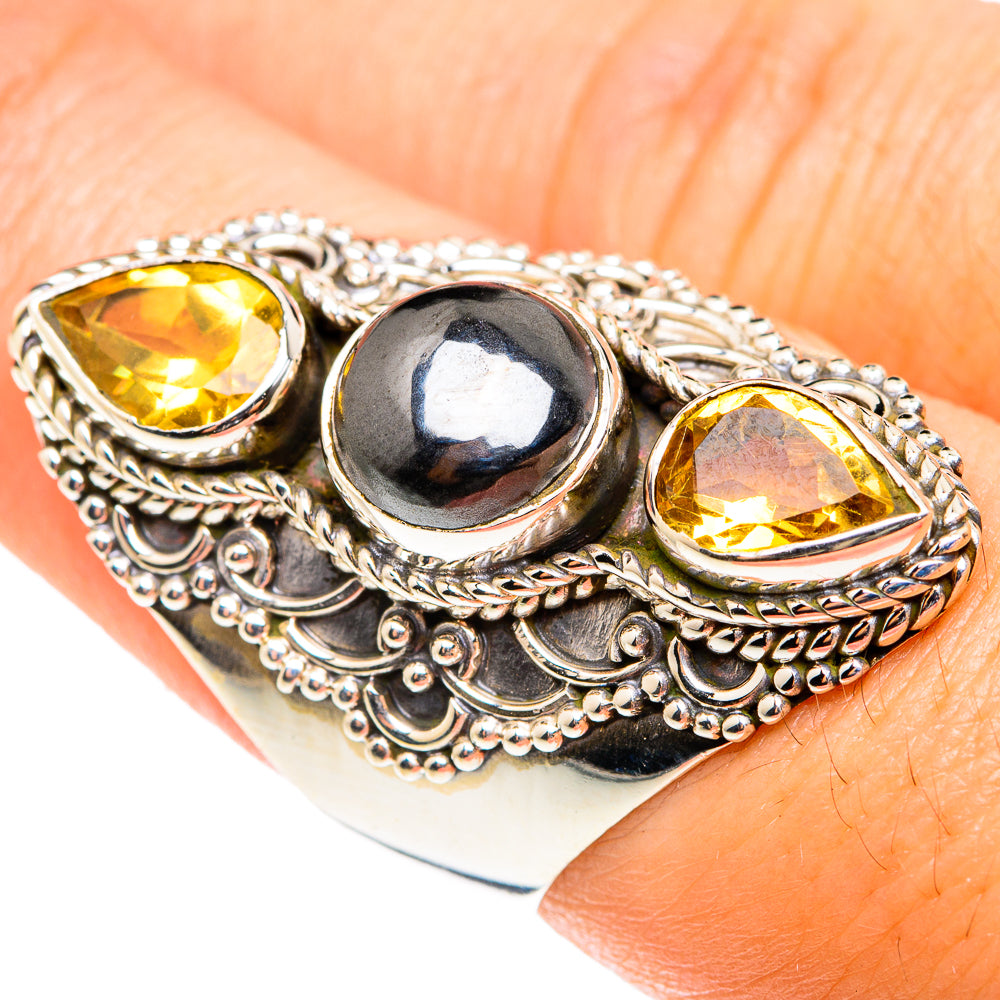 Hematite Rings handcrafted by Anasilvercos - RING75616