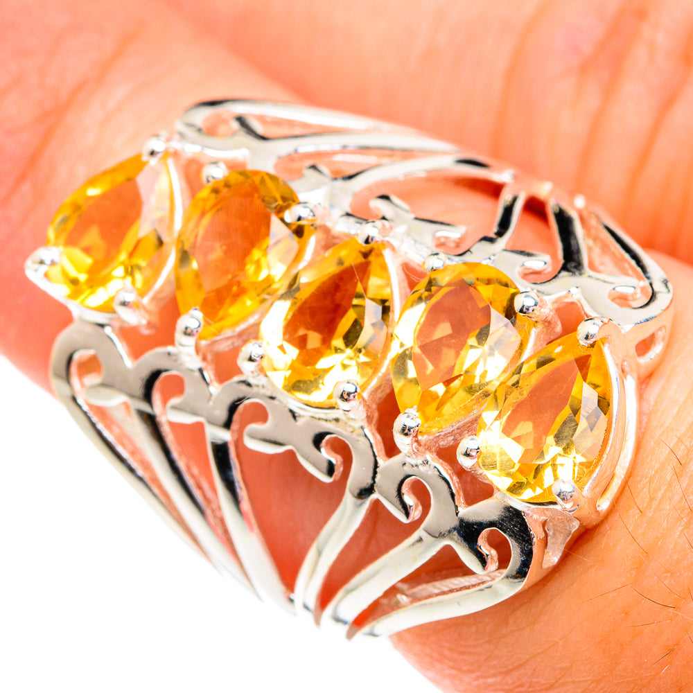 Citrine Rings handcrafted by Anasilvercos - RING75634