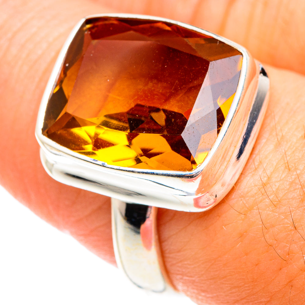 Mandarin Citrine Rings handcrafted by Anasilvercos - RING75684