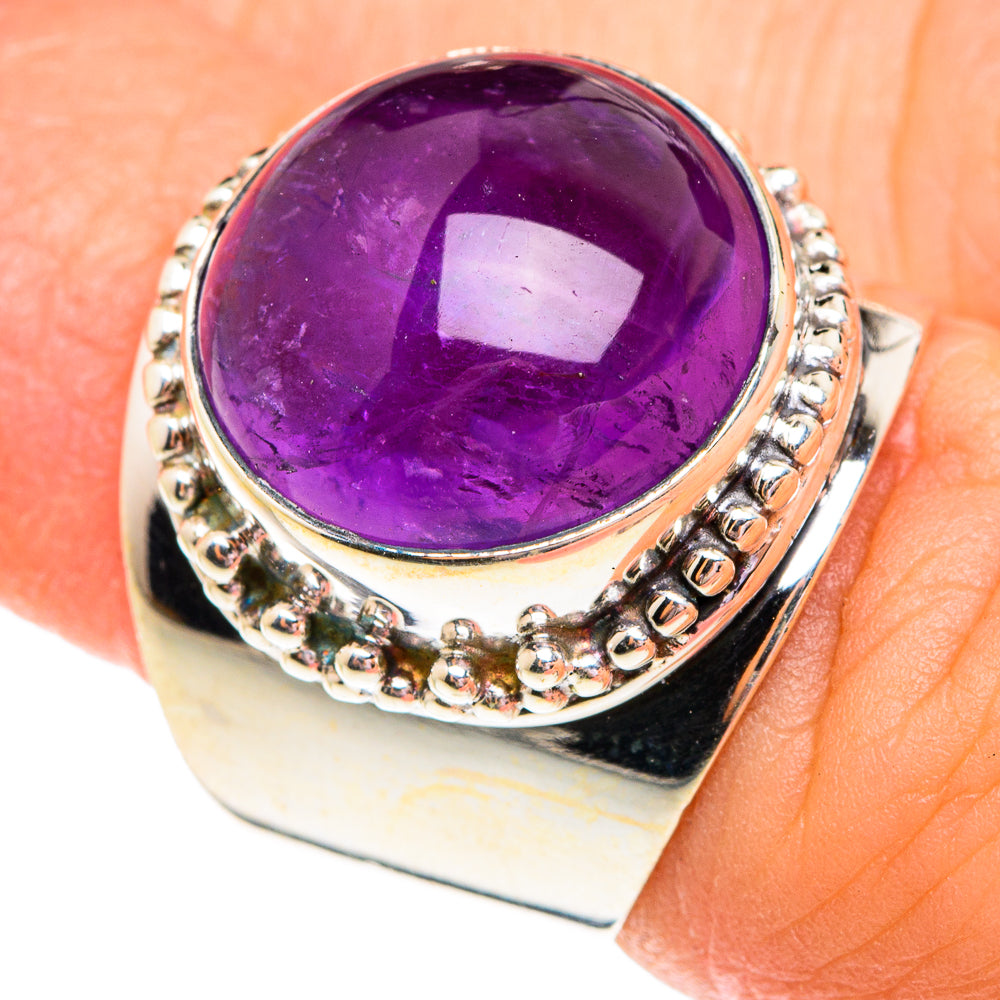 Amethyst Rings handcrafted by Anasilvercos - RING75694