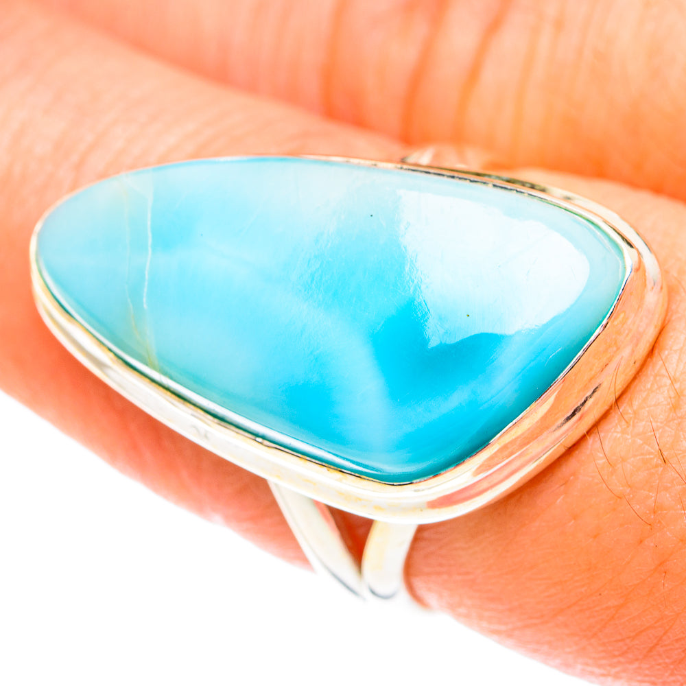 Larimar Rings handcrafted by Anasilvercos - RING75702