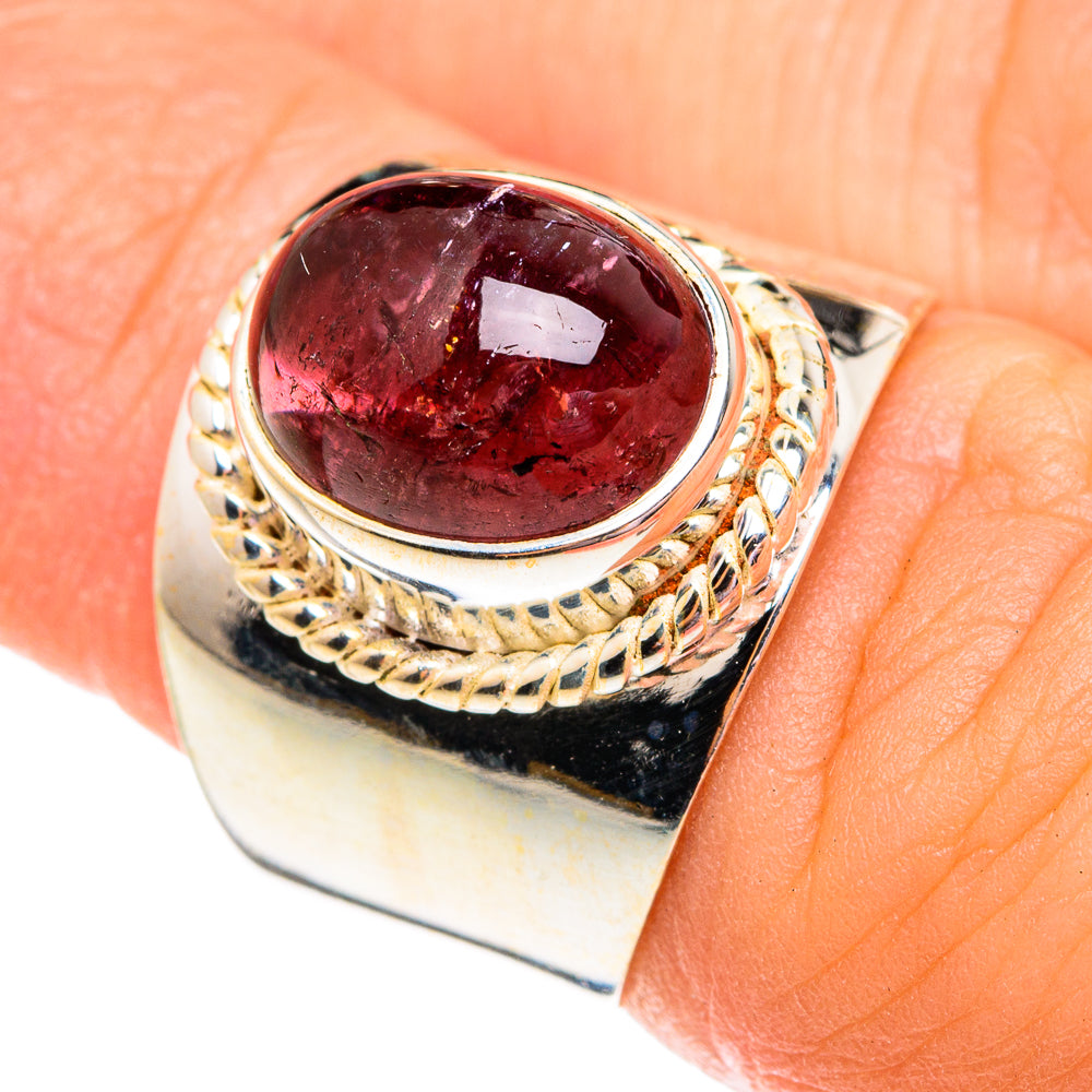 Pink Tourmaline Rings handcrafted by Anasilvercos - RING75737