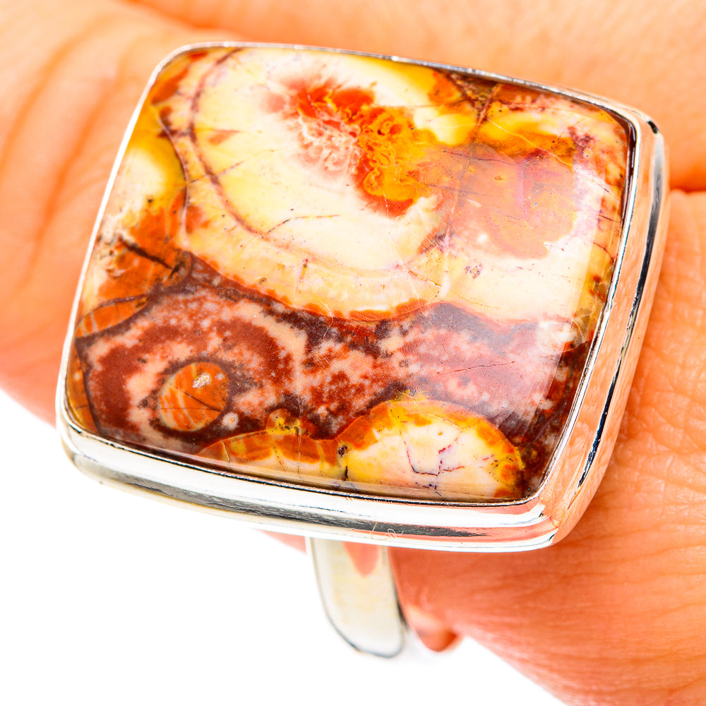 Poppy Jasper Rings handcrafted by Anasilvercos - RING75835