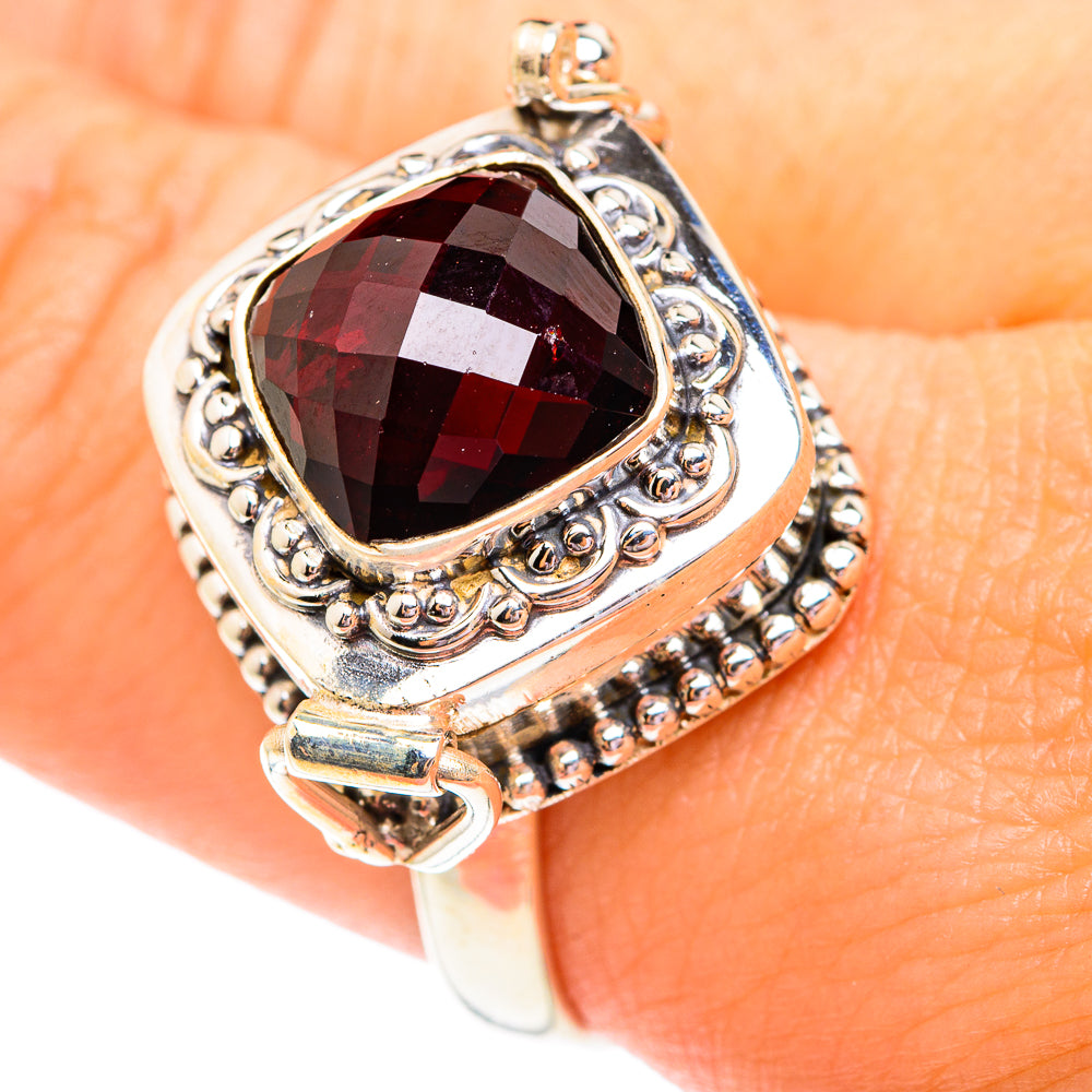 Garnet Rings handcrafted by Anasilvercos - RING75847