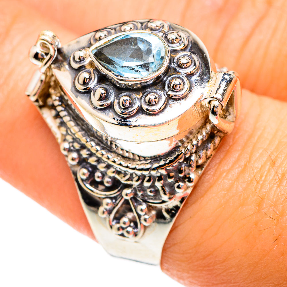 Blue Topaz Rings handcrafted by Anasilvercos - RING75861