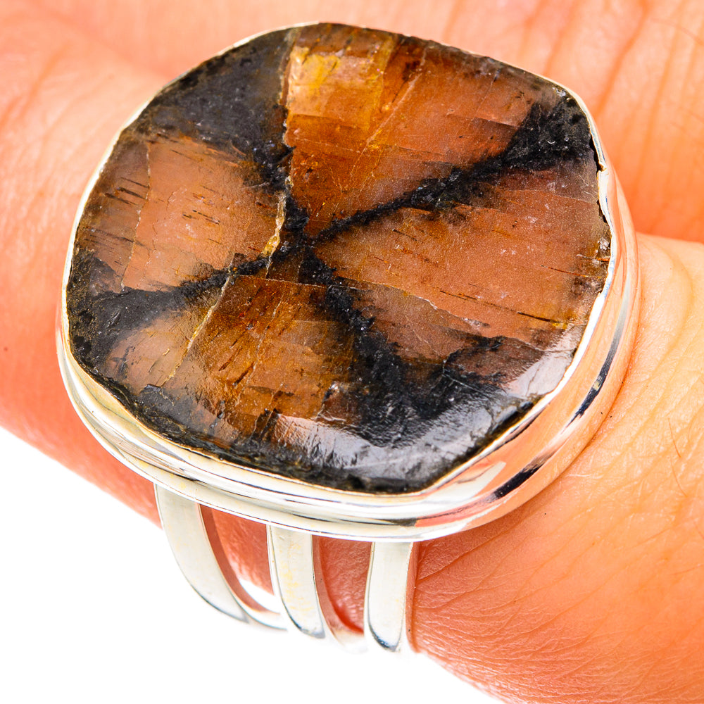 Chiastolite Rings handcrafted by Anasilvercos - RING75875