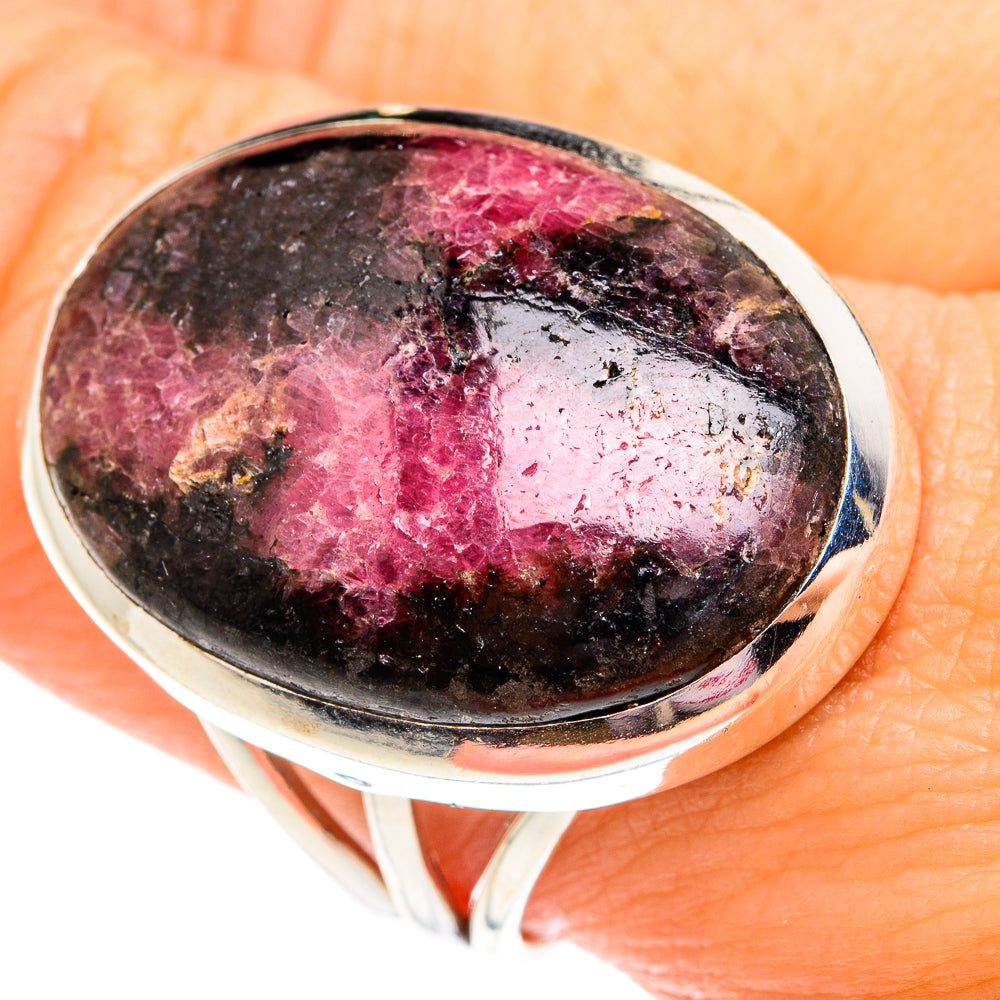 Rhodonite Rings handcrafted by Anasilvercos - RING75878